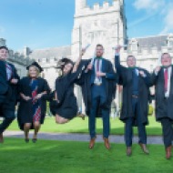free pic no repro fee 18 oct 2016 Luke O'Sullivan, Carragaline, Elaine Lynch Aherla, Christine Morrison Midleton, John Little Cobh, Dean Crowley Myrtleville and Peter Stack Ballyphehane who graduated with a degree in Business Information Systems (BIS) from UCC on Tuesday, October 18th. Photography by Gerard McCarthy 087 8537228 more info contact Alison O’Brien Fuzion Communications 021 4271234 086 3879388
