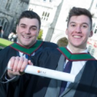 free pic no repro fee 18 oct 2016 Sean Tynan Ballincollig and Barry Henley Dungarvin who graduated with a degree in Business Information Systems (BIS) from UCC on Tuesday, October 18th. Photography by Gerard McCarthy 087 8537228 more info contact Alison O’Brien Fuzion Communications 021 4271234 086 3879388